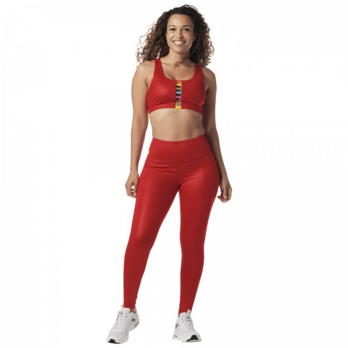 Bright And Bold High Waisted Ankle Leggings