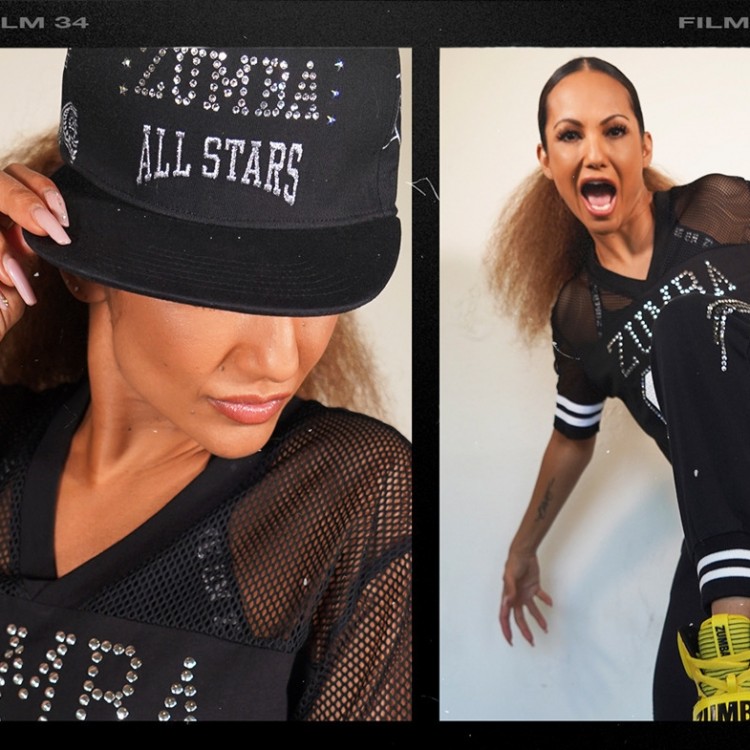 Zumba All Star Snapback Hat With Swarovski Crystals