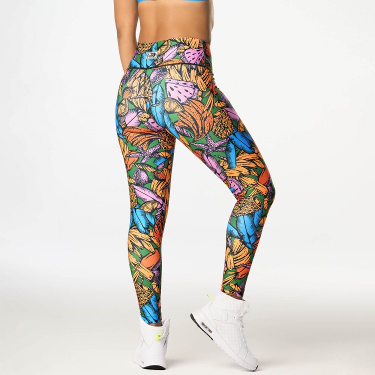 Zumba Tropics High Waisted Ankle Leggings