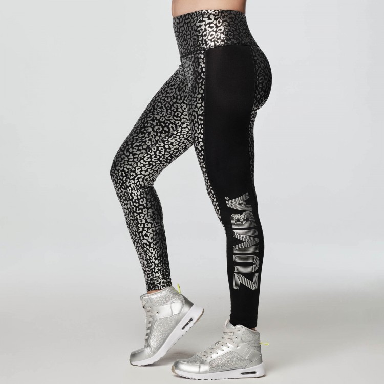 Glow With The Flow High Waisted Foil Leggings