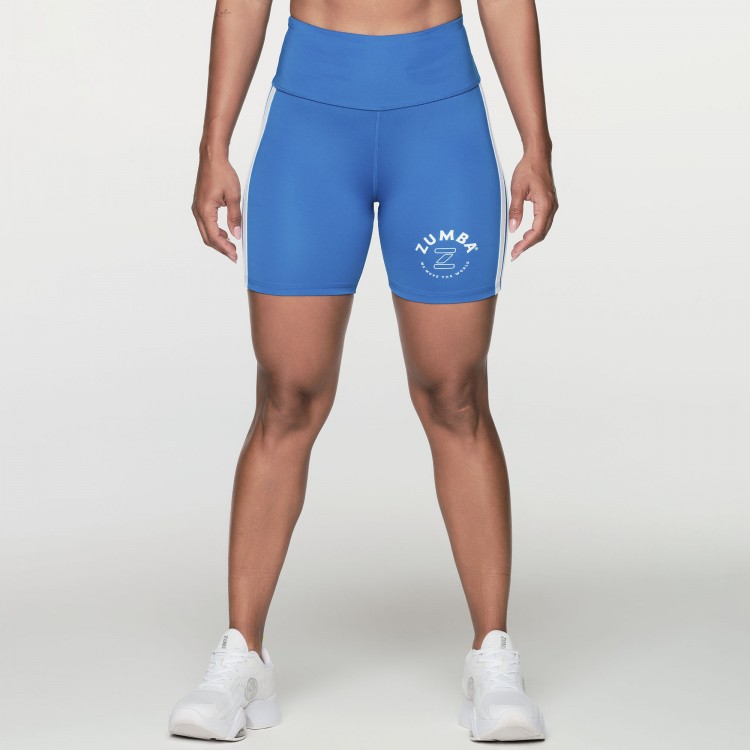 Retro Zumba High Waisted Biker Shorts