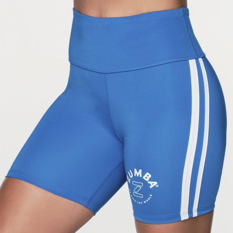 Retro Zumba High Waisted Biker Shorts