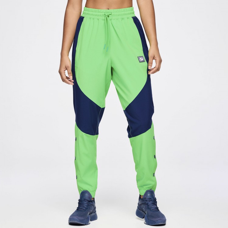 Zumba Out Loud Woven Track Pants With Side Snaps