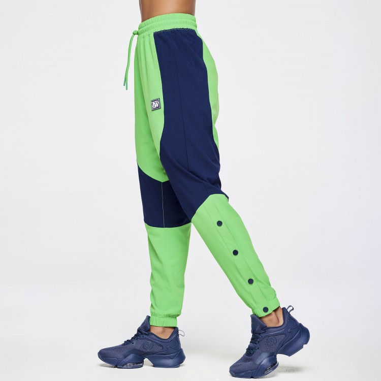 Zumba Out Loud Woven Track Pants With Side Snaps
