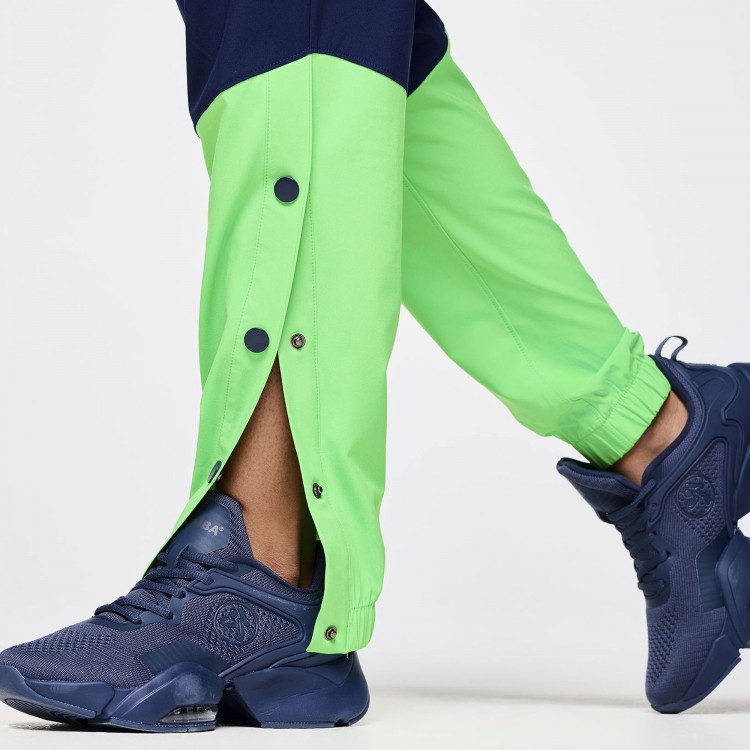 Zumba Out Loud Woven Track Pants With Side Snaps