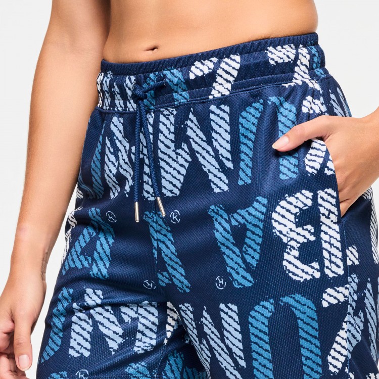 Blue Jean Mesh Shorts