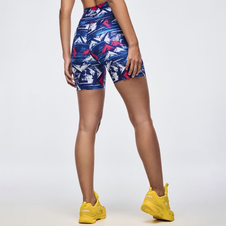 Apres Zumba High Waisted Biker Shorts
