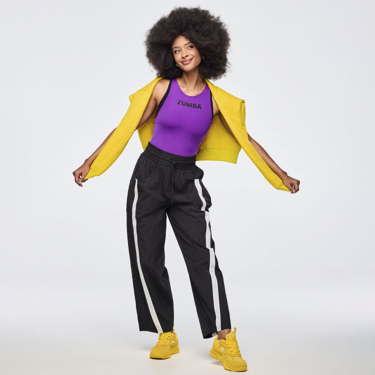 Apres Zumba High Rise Crop Track Pants