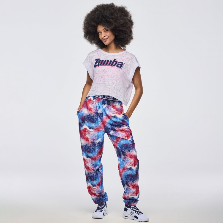 Apres Zumba Double Waisted Slouch Woven Pants