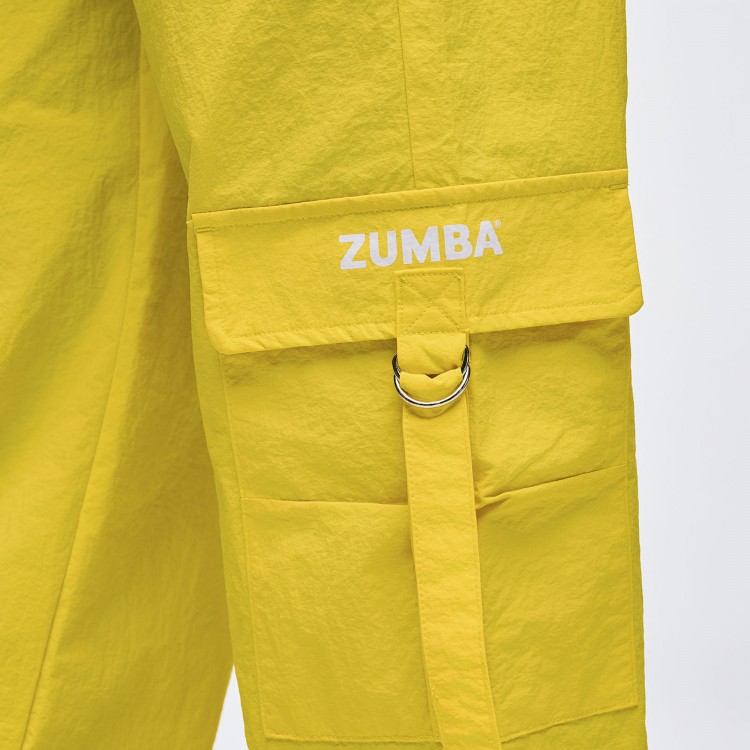 Apres Zumba High Rise Cargo Pants With Tassels