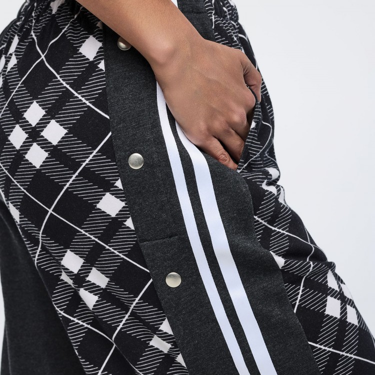 Eastern Flavor Wide Leg Pants With Wide Side Snap Placket