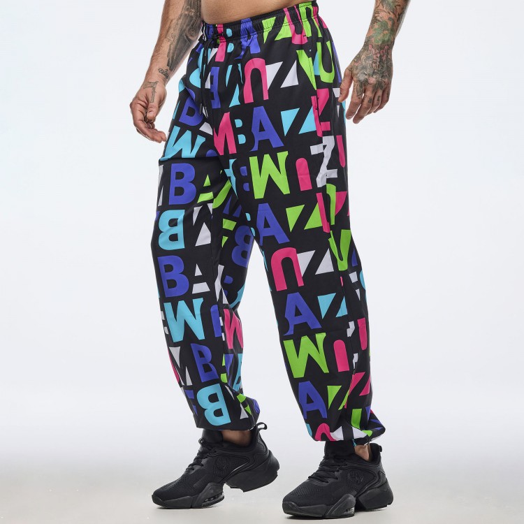 Neon Baggy Woven Pants