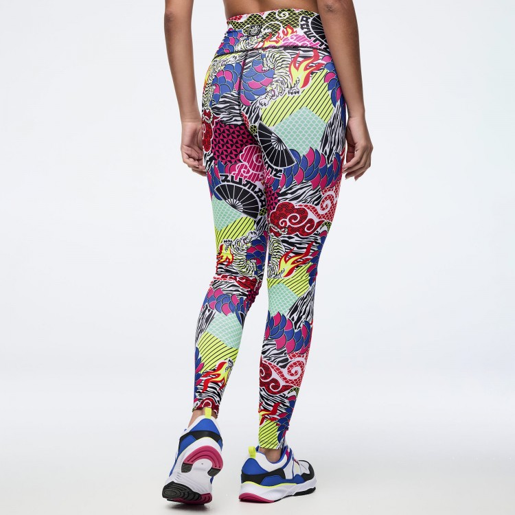 Eastern Flavor Magic High Waisted Ankle Legging