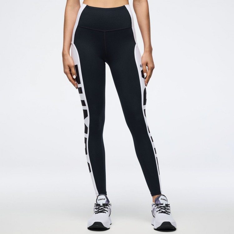 Zumba Basic High Waisted Ankle Leggings With Inserts