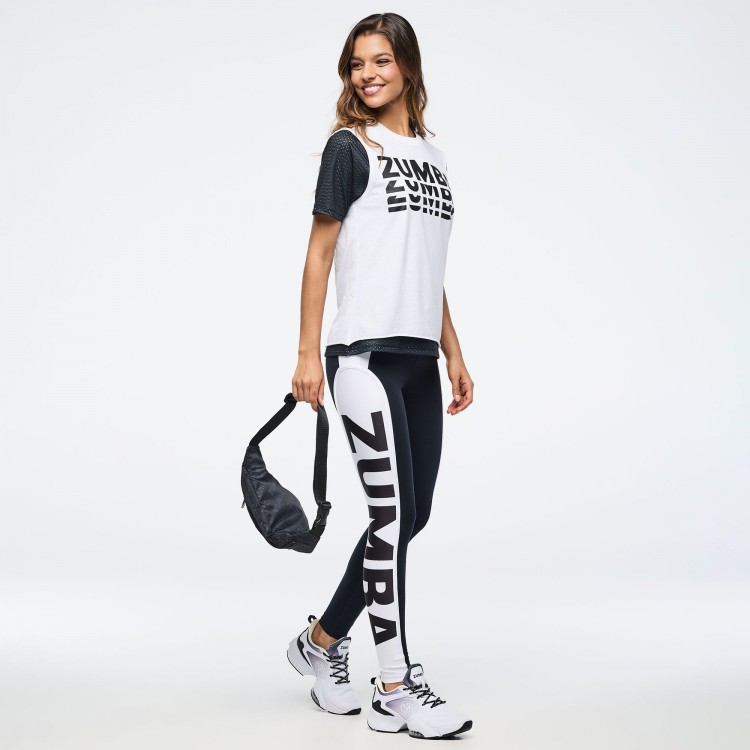 Zumba Basic High Waisted Ankle Leggings With Inserts