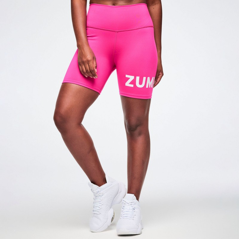 Color Spree High Waisted Biker Shorts
