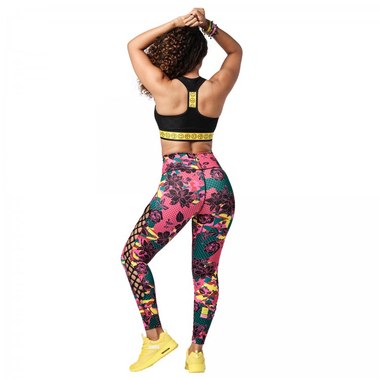 Spread Zumba Love High Waisted Laced Up Leggings