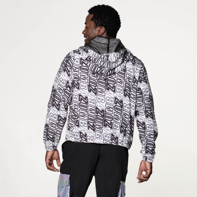Zumba Electric Windbreaker Zip-Up Jacket