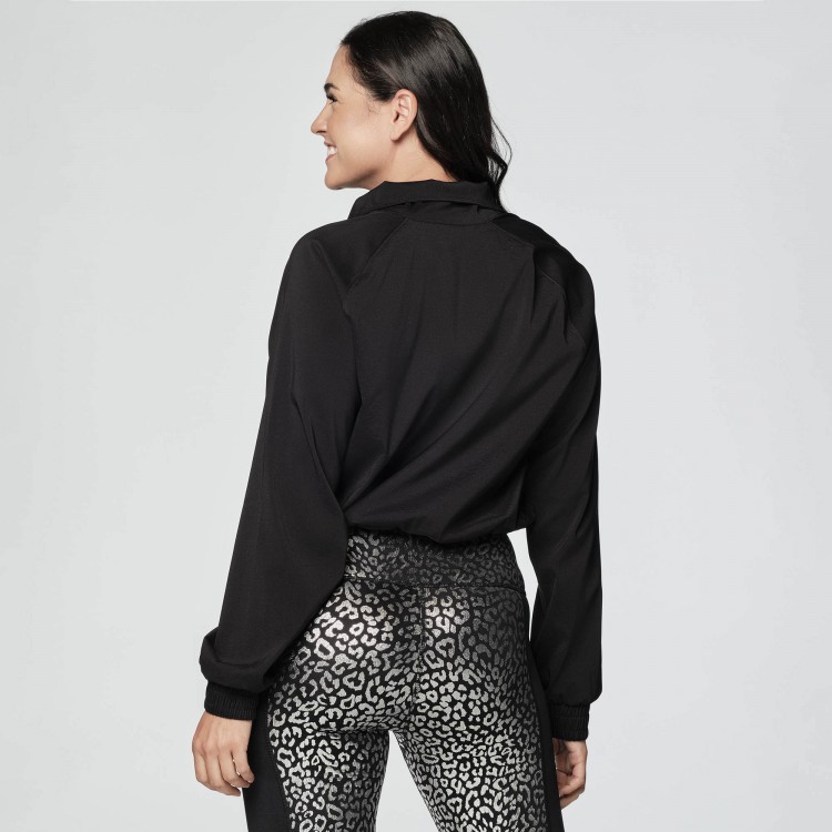 Glow With The Flow Half Zip Crop Pullover