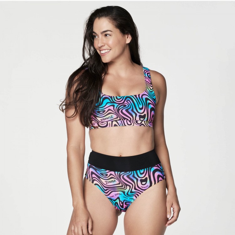 Zumba Printed Swim Bra