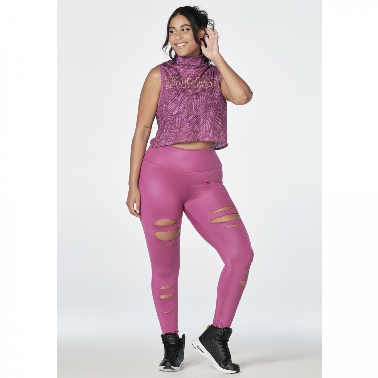 Dance Breathe Repeat Crop Mesh Tank