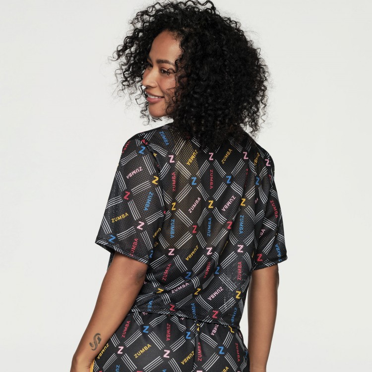 Sport Mode Crop Mesh Baseball Top