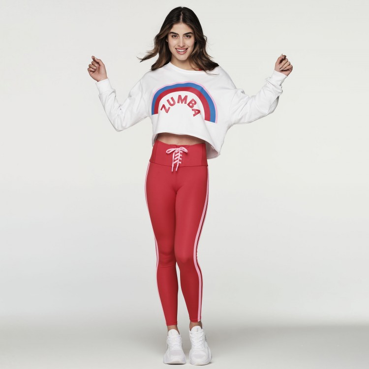 Retro Zumba Oversized Crop Top