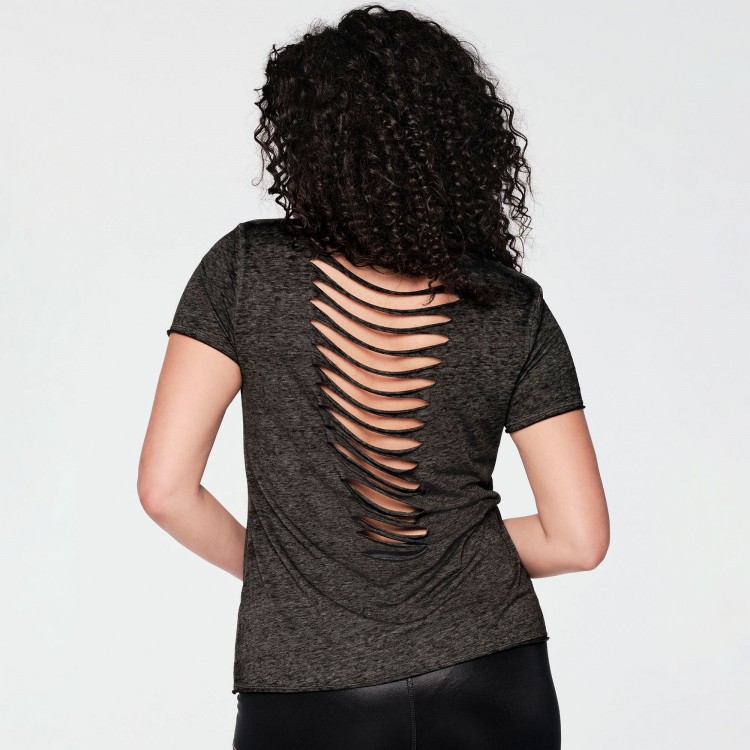 Zumba Fired Up Slashed Back Top