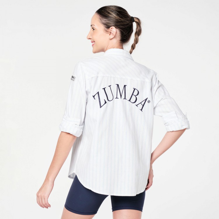 Zumba Prep Long Sleeve Button Down