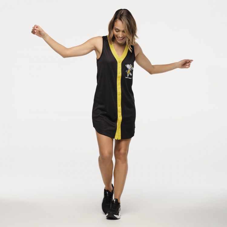 Zumba X Peanuts Sleeveless Baseball Jersey Dress