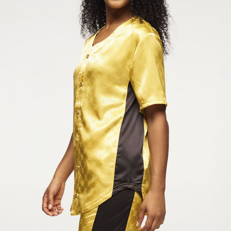 Zumba Runway Baseball Button Up Jersey
