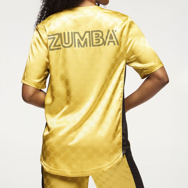 Zumba Runway Baseball Button Up Jersey