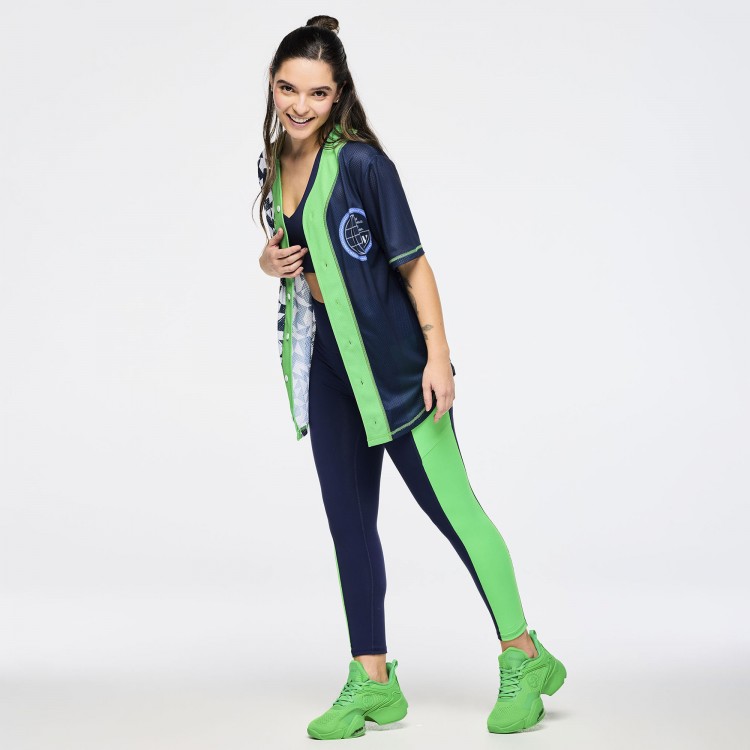 Zumba Out Loud Baseball Button Up Jersey