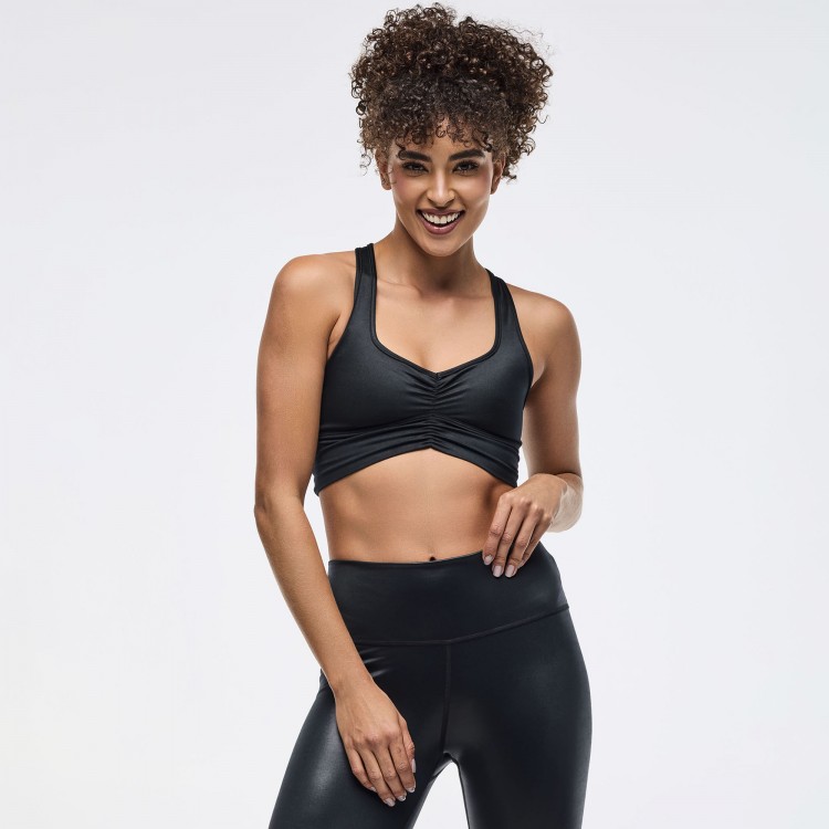 Zumba Libre Shiny Longline Ruched Bra