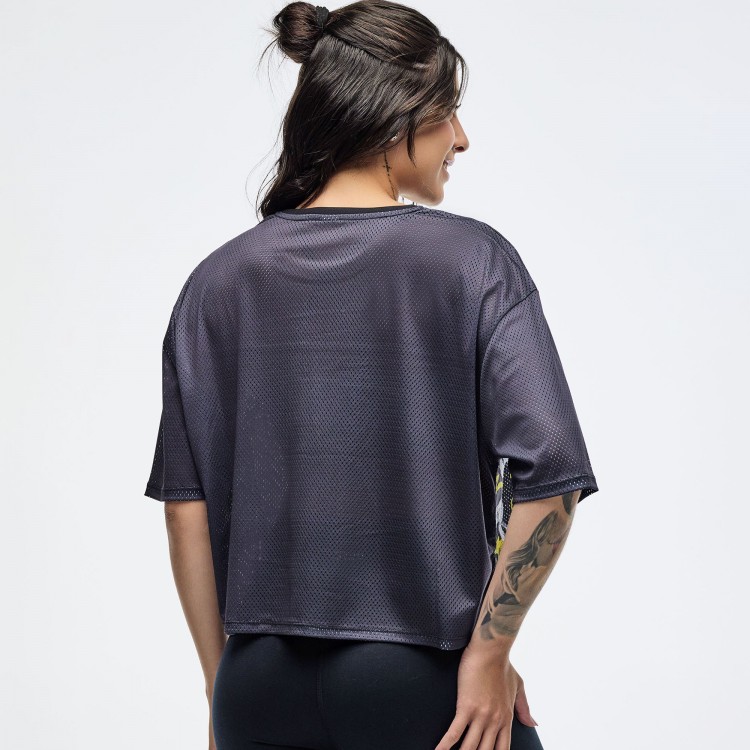 Sizzlin Mesh Boxy Crop Top