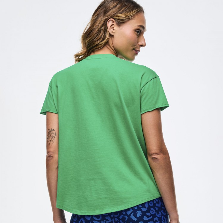 Sizzlin High Low Crew Neck Top