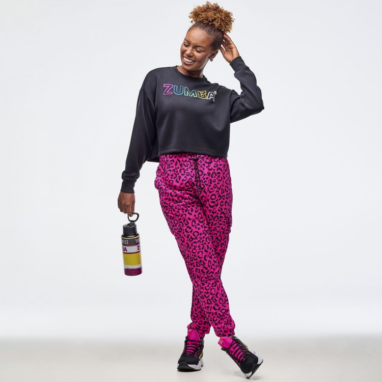 Sizzlin Long Sleeve Oversized Crop Top