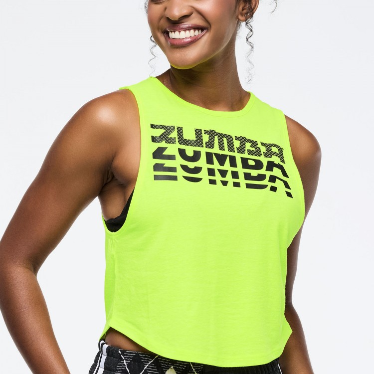 Eastern Flavor Round Hem Muscle Tank