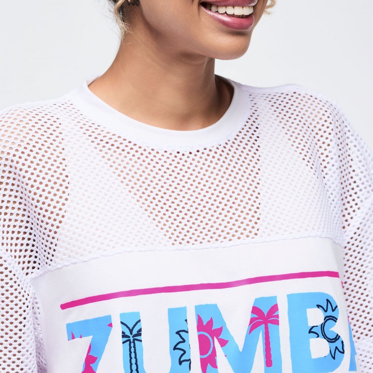 Zumba Cruise Boxy Mesh Top
