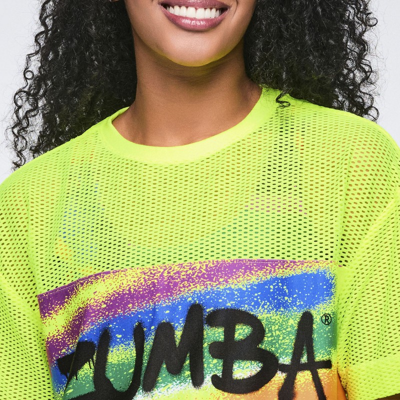 Pride Boxy Mesh Top