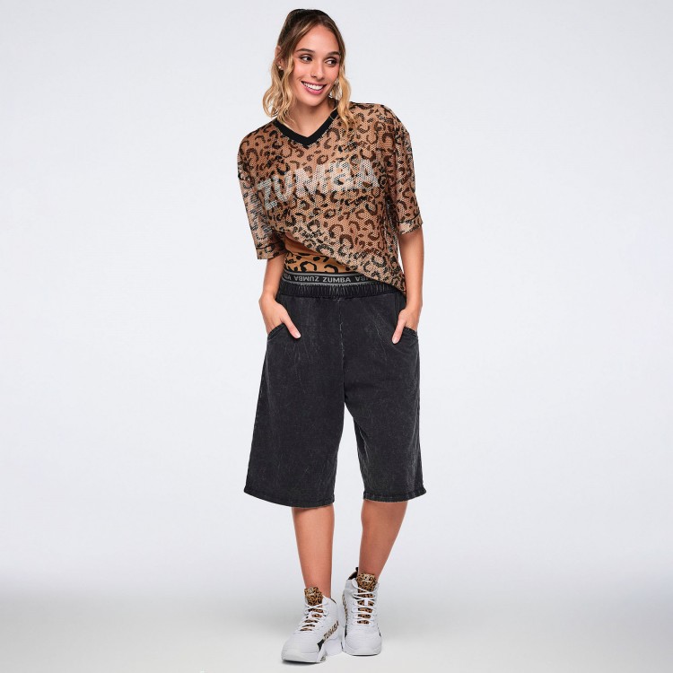 Zumba Wildbeat Oversized Mesh Top