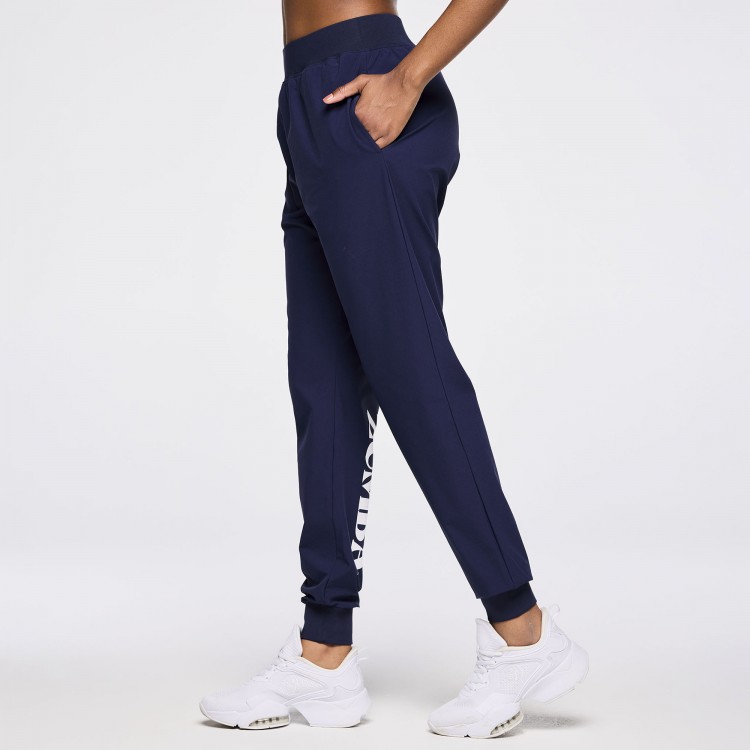Zumba Out Loud Mens Stretch Woven Slim Ankle Joggers