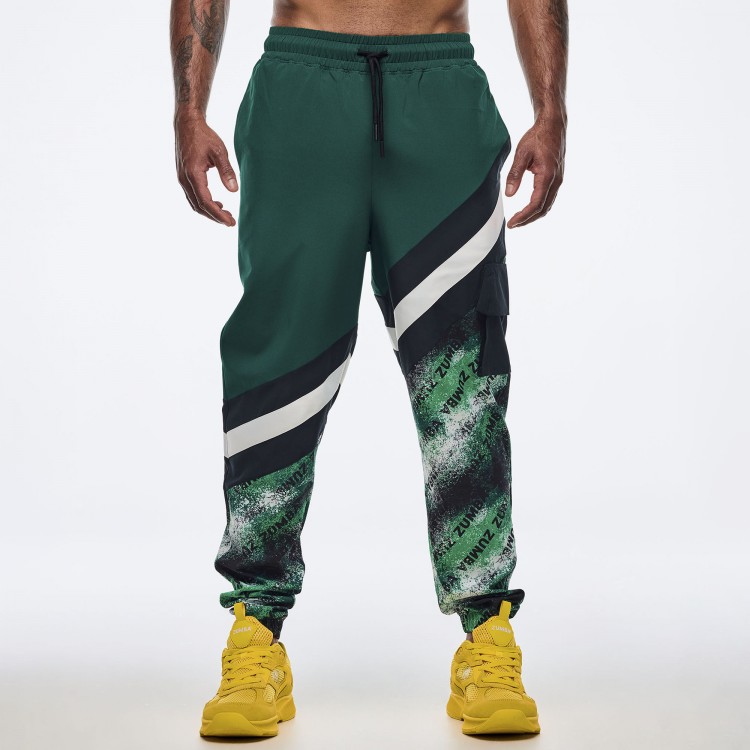 Apres Zumba Mens Woven Cargo Pants