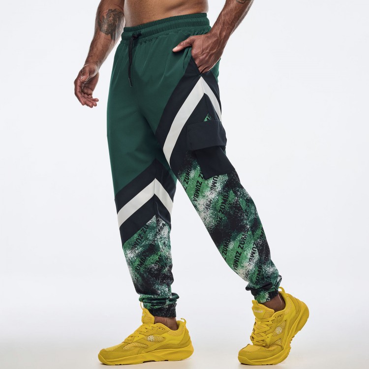 Apres Zumba Mens Woven Cargo Pants