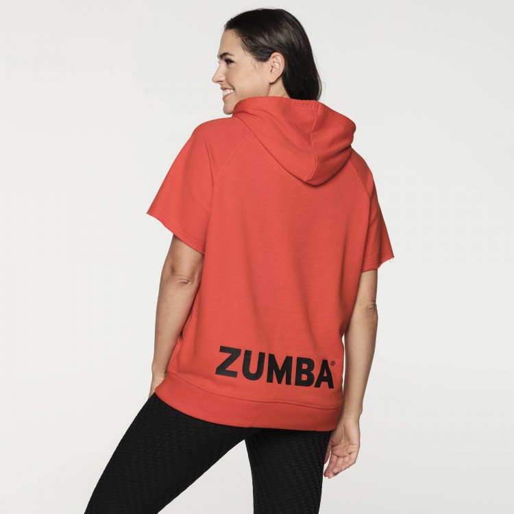 Zumba Move Mens Short Sleeve Hoodie