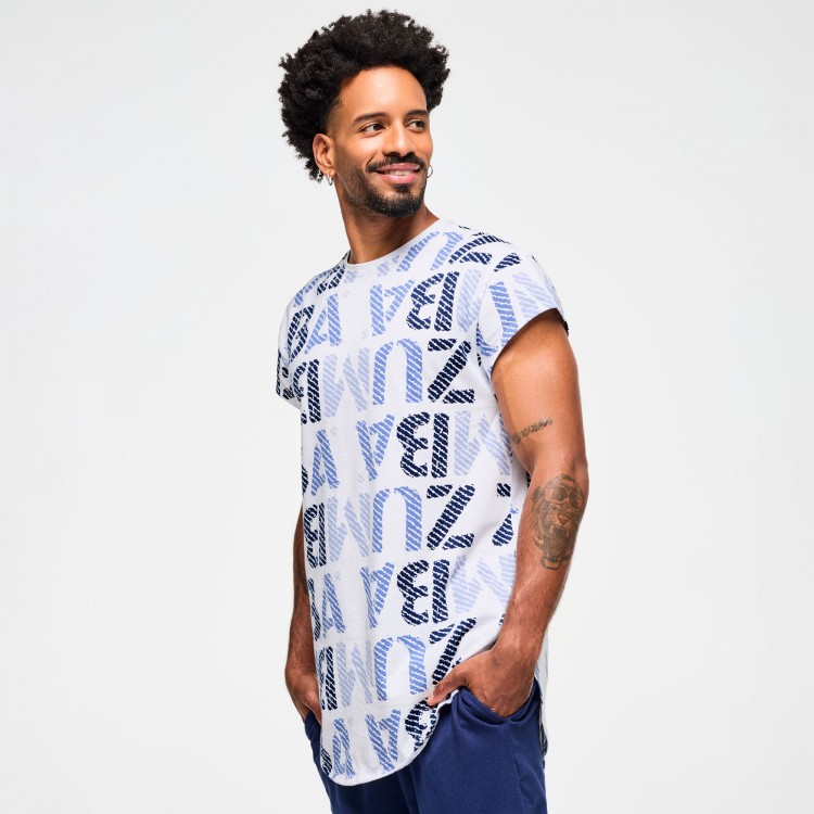 Blue Jean Mens Round Hem Tee