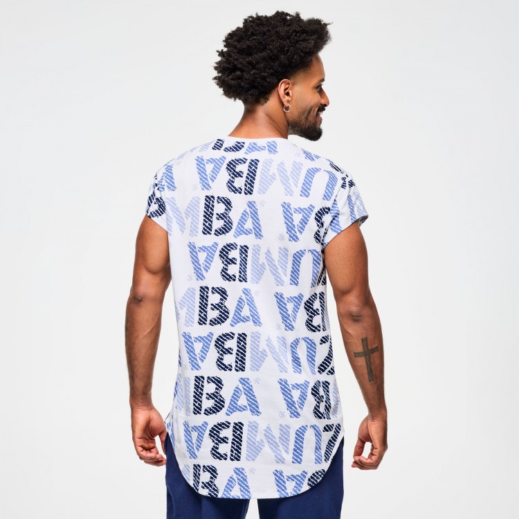 Blue Jean Mens Round Hem Tee