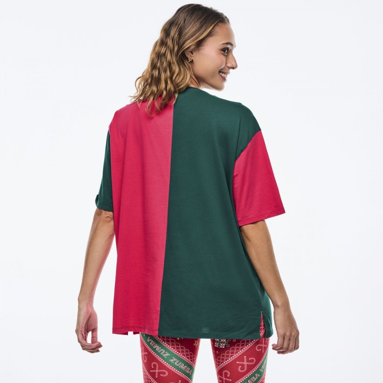 Zumba Holiday Mens Oversized Crew Neck Tee