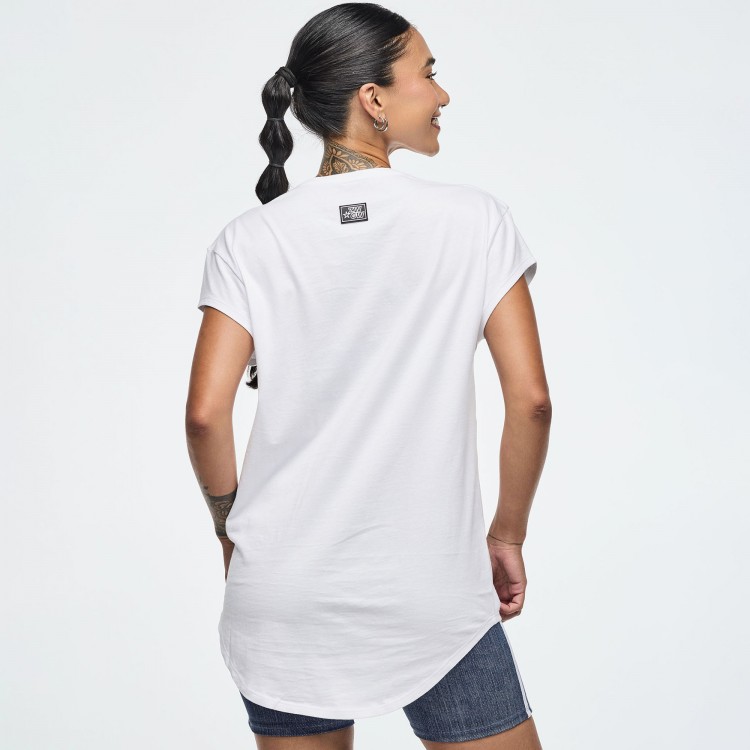 ZW Mens Crew Neck Round Hem Tee