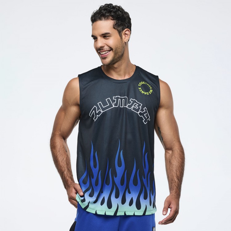 Eastern Flavor Mens Wide Shoulder Tank